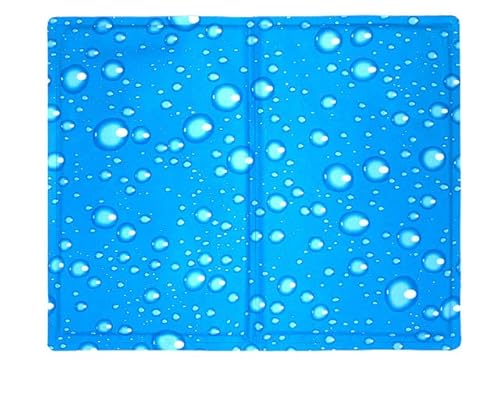 Kühle Matten, große Hundekühlungsmatte, Pet Pad Sommer Kühl Matte Haustier Kalt Gel Pad Wärme Relief Sommer Weiche Hund Kühl Bett PVC Weiche Bequeme Katze Kissen for Hund (Color : Light Blue, Size : von CONROS