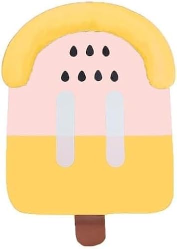 Kühle Matten, große Hundekühlungsmatte, Sommer Katze Hund Bett Kissen Haustier Kühl Pad Cartoon Popsicle Form Hund Bett Abnehmbare Waschbar Zwinger Haustier Schlafen Matte Hund Bett (Color : Banana, von CONROS