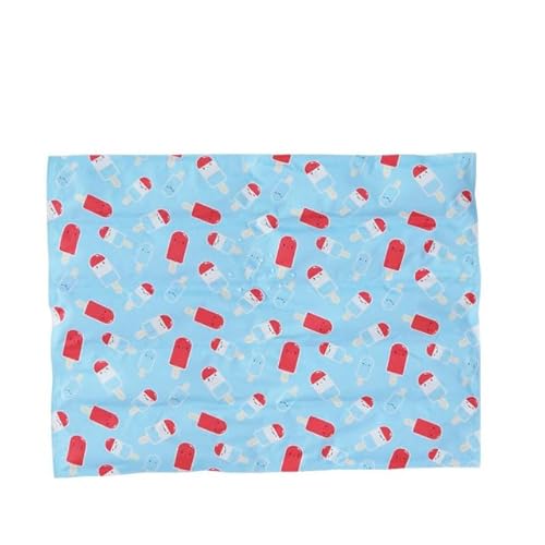 Kühle Matten, große Hundekühlungsmatte, Sommer Pet Ice Pad Gel Kühlung Haustier Bett EIS Pad Cooling Pad EIS Seide Katze Pad Teddy Sommer Kühl Matte Bett Hund Pad (Color : One Size, Size : 30X40CM) von CONROS