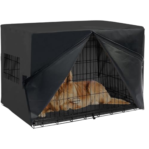 CONVELIFE Abdeckung für Hundekäfige, strapazierfähiges, winddichtes Oxford-Gewebe mit Fenster, maschinenwaschbar (L x B x H): 56 x 33 x 40 cm von CONVELIFE