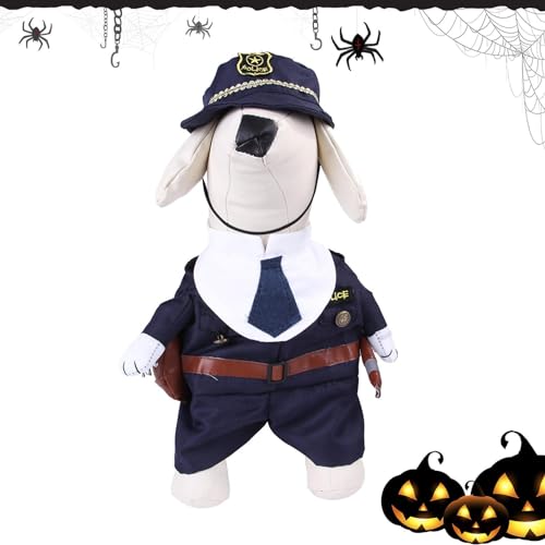 COOBAA Cowboy-Reiter-Hundekostüm, lustiges Halloween-Cowboy-Kostüm, Haustier-Halloween-Kostüme für Halloween, Reisen, Halloween, Foto-Requisiten, Festival-Parade von COOBAA