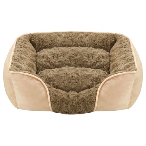 COOBAA Große Hundebetten, weiche Haustierbetten, waschbar, orthopädische Hundebetten, Haustier-Sofabett mit Kopf- und Nackenstützbett, abnehmbares Hundekissen, weiches Hundesofa, Haustier-Couch mit von COOBAA