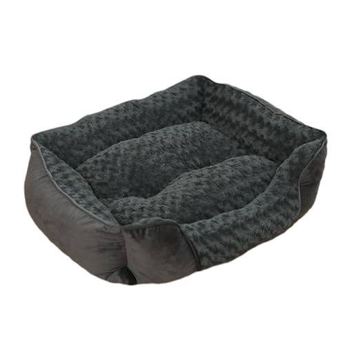 COOBAA Große Hundebetten, weiche Haustierbetten, waschbar, orthopädische Hundebetten, Haustier-Sofabett mit Kopf- und Nackenstützbett, abnehmbares Hundekissen, weiches Hundesofa, Haustier-Couch mit von COOBAA