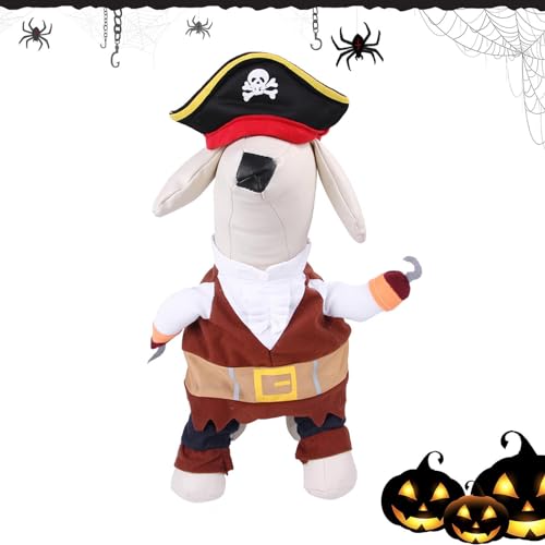 COOBAA Halloween-Kostüme für Haustiere, atmungsaktiv, stilvoll, Ritter-Stil, Hundekostüme für Halloween, Halloween, Foto-Requisiten, Festival-Parade von COOBAA