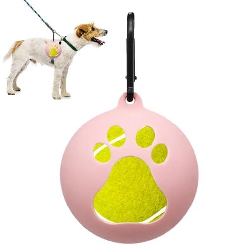 COOBAA Hundeballhalter für Gürtel, Silikon-Hundetrainer, Handbefestigung, tragbares Haustierspielzeug für Hunde, Welpen, Outdoor von COOBAA