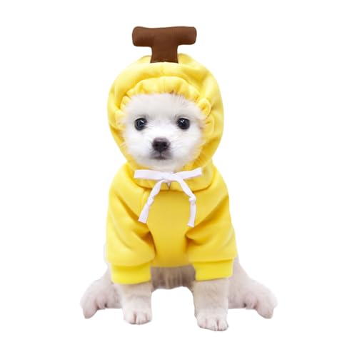 COOBAA Kapuzen-Sweatshirt für Katzen, Fleece, Plus Mäntel für kaltes Wetter aus Samt für Hunde – modische Hundekleidung, bequemes Zubehör für Welpen, Spaziergänge, Übungen von COOBAA