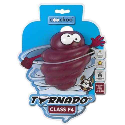 COOCKOO Dog Toy Tornado F4 >27KG Indian-RED 130x105x105mm von COOCKOO