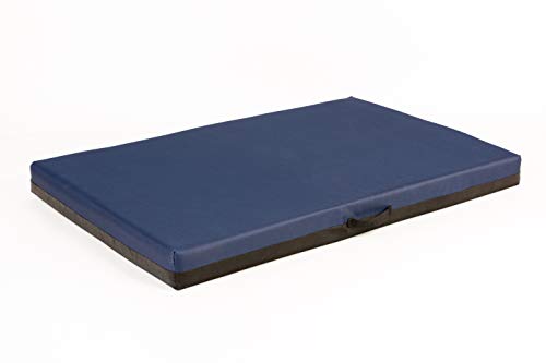 COOL PET Hochwertige VISCO Hundebett,120 * 80cm hat echt 10cm hohe Memory Foam-Viscoschaum, Bezug aus Oxford 600D Textilie mit PVC-Anstrich, Größe 4XL und Farbe dunkel blau von COOL PET