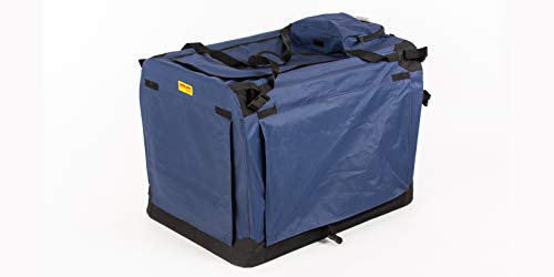 COOL PET Hundekiste, Transportbox 91 * 64 * 64cm, Käfig, Box für Hund (blau) von COOL PET