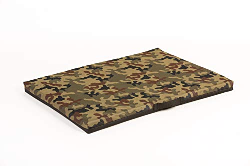 COOL PET Hundematratzen, 3cm Dicke Schaumstoffplatte, Oxford 600D Textilie mit PVC-Anstrich, Größe M-58x40cm, Farbe Camouflage 1 von COOL PET