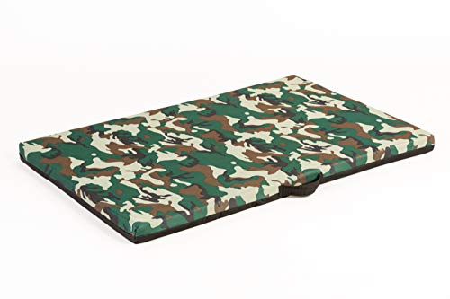 COOL PET Hundematratzen, 3cm Dicke Schaumstoffplatte, Oxford 600D Textilie mit PVC-Anstrich, Größe M-58x40cm, Farbe Camouflage 2 von COOL PET