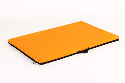 COOL PET Hundematratzen, 3cm Dicke Schaumstoffplatte, Oxford 600D Textilie mit PVC-Anstrich, Größe XL-80x57cm, Farbe orange von COOL PET