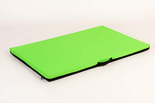 COOL PET Hundematratzen, 5cm Dicke orthopädische Kaltschaumplatte (Memory Foam), Oxford 600D Textilie mit PVC-Anstrich,Größe 4XL-120x80cm, Farbe neon grün von COOL PET