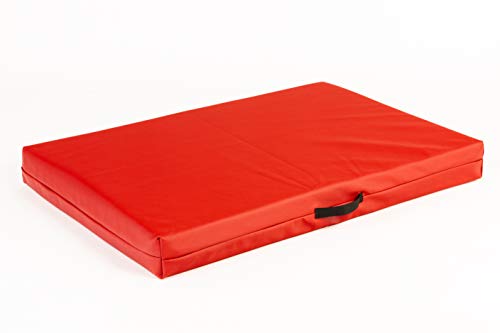 COOL PET Hundematratzen,120 * 80cm, 10cm Dicke Orthopädische Kaltschaumplatte (Memory Foam), Oxford 600D Textilie mit PVC-Anstrich, Größe 4XL und Farbe rot von COOL PET