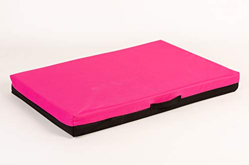 COOL PET VISCO Hundematratzen 100 * 67cm, 10cm Dicke Orthopädische Kaltschaumplatte (Memory Foam), Oxford 600D Textilie mit PVC-Anstrich, Größe 3XL und Farbe pink von COOL PET