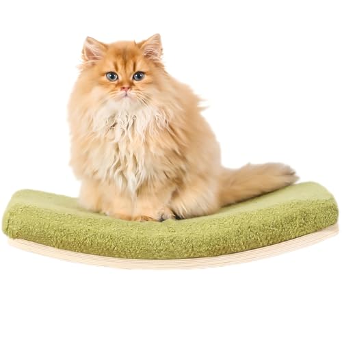 COOLEX Katzen-Wandregale, Wandmontage, geschwungene Katzenregale und Sitzstangen für die Wand, schwimmendes Katzen-Wandbett, Katzenregal mit bequemem Katzenkissen COOLEX Katzen-Wandregale, Wandmontage, geschwungene Katzenregale und Sitzstangen für die Wand, schwimmendes Katzen-Wandbett, Katzenregal mit bequemem Katzenkissen von COOLEX