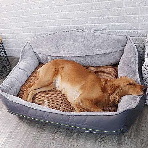 Memory Foam Hundematratze, abnehmbarer Bezug aus 100% Wildleder - 10 cm Matratze Memory Foam Premium Prestige Edition - Ultimatives Hundebett für große Hunde, Oxford-Stoff, abnehmbar und waschbar-L. von COOLLL