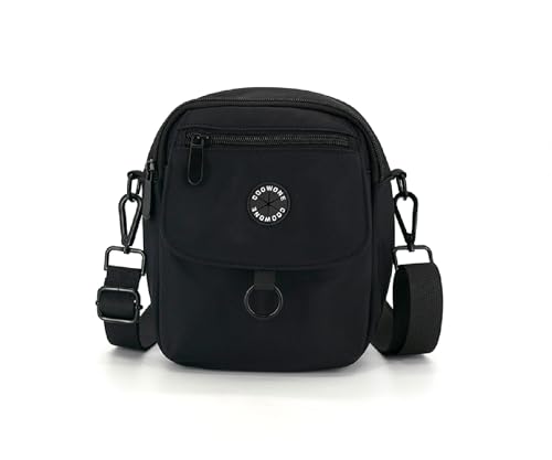 COOWONE wasserdichte Hundeleckerli-Tasche, Hohes Volumen Hundespaziergang Tasche,Kompakt und leicht Leckerli-Tasche für Hunde, Hundetasche mit Poop Bag Dispenser, Crossbody Bag für Hundetraining von COOWONE