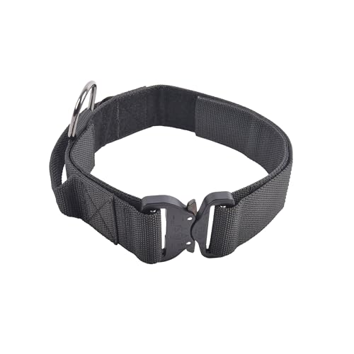 COP K9 Hetzhalsband 2.0 für Hunde (50 mm Breite) mit Cobra PRO Style Schließe/schwarz (S (verstellbar 38-54 cm)) von COP