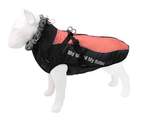 CORGIOLOGY | HT-683 | Hundemantel für alle Hunde, Fashion, Hunde Wintermantel, Hundejacke für alle Hunde geeignet, 5 Farben verfügbar (4XL, PINK) von CORGIOLOGY