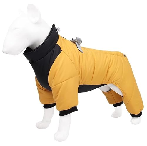 CORGIOLOGY | HT-685 | Hundemantel für alle Hunde, Fashion, Hunde Wintermantel, Hundejacke für alle Hunde geeignet, 4 Farben verfügbar (2XL, GELB) von CORGIOLOGY