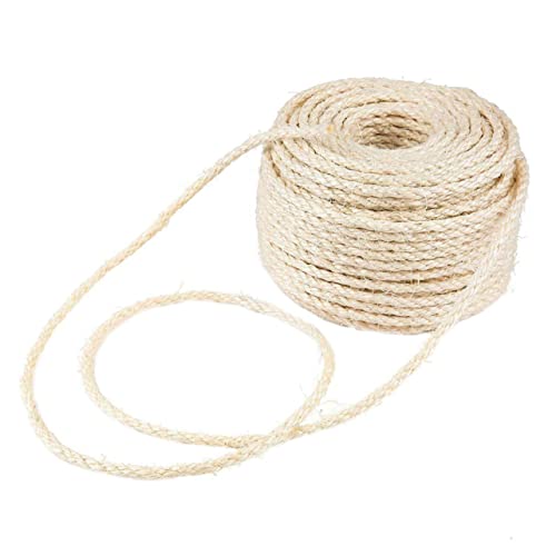 CORHAD 50m Mehrzweckseil Sisal Katzenabrieb Seil Vintage Wohnkultur Sisal Kratzfest von CORHAD