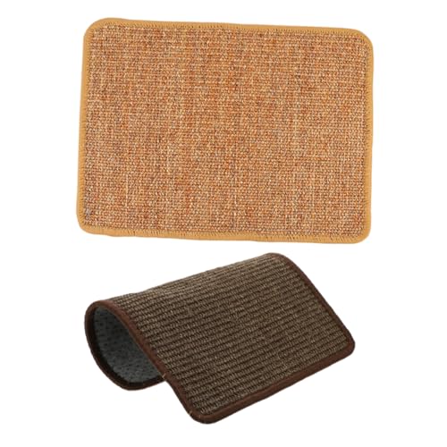 2St Sisal Katzen Griff Kratzmatte für Kätzchen Katze kratzmatte Kratzteppich für Katzen Katzenspielzeug katzenkratzmatte Teppiche Kratzbrett -Kätzchen-Kratzer CORHAD von CORHAD