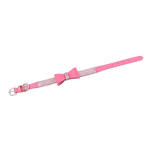 CORHAD Hundehalsband mit Strasssteinen und Schleife großes Rosa L 51 x 2 5 cm von CORHAD