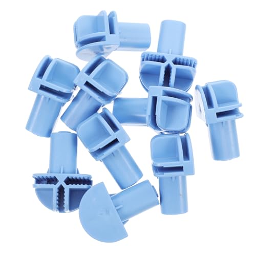 CORHAD 10Pcs Plastikkatze Käfig Caster Accessoires Vogelkäfigradanschlüsse Kleine Rollradadapter Schwenze Caster Sockel Ärmel Himmelblau von CORHAD