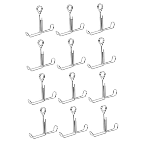 CORHAD 12st Wasserschlauchklemme Schlauchschellen Zur Durchflussregelung Metallclip Schlauchclip Flachbacken-federklemme Für Schläuche Klemmen Abschalten Clip Abschalten Silver Eisen von CORHAD