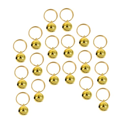 CORHAD Charmante Jingle Bell Weihnachtsschmuck 16mm Gold Kupfer Glocken 18er Set Dekorationen für Zuhause von CORHAD