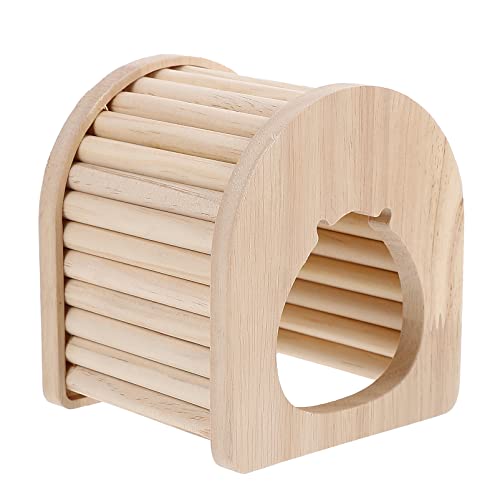 CORHAD 1Stk Hamsternest hamsterbett Hamster Spielzeug Small pet Furniture Hamster Accessories Small pet Bed Haustierzubehör meerschweinchen versteck Hamsterhaus Hamsterversteck hölzern von CORHAD