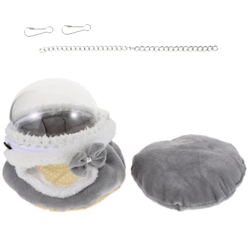 CORHAD 1Stk Hamsternest kleines Tierbett Winterbett für kleine Haustiere Lebensraum für Kaninchen nagerhaus kleintierhaus Haustier-Schlafbett Haustier warmes Nest Kristallsamt Grey von CORHAD