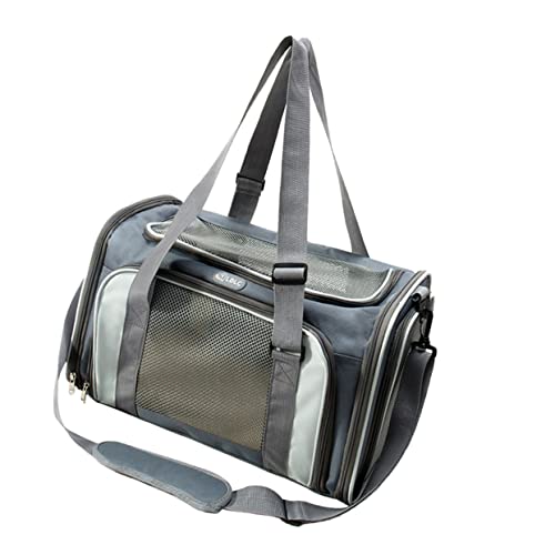 CORHAD 1stk Atmungsaktive Haustiertasche Schultertrage Für Katzen Transportbox Für Haustiere Aufbewahrungstasche Für Haustiere Tragerucksack Die Einkaufstasche Oxford-Stoff Light Grey von CORHAD