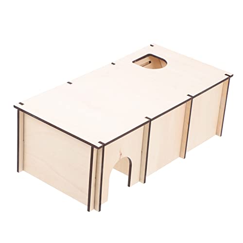 CORHAD Exquisite Handwerkskunst 30x15x10 Holz Hamster Versteck Sicheres Nest Für Hamster Und Chinchillas von CORHAD