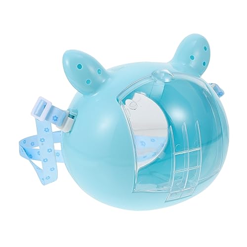 CORHAD 1stk Hamsterkäfig Zum Mitnehmen Hamster Tragetasche Tragbare Transportbox Für Haustiere Tragetasche Für Haustiere Käfig Im Freien Meerschweinchen Reisekäfig Mäusekäfig Blue Plastik von CORHAD