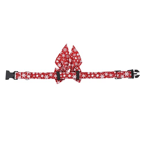 CORHAD 1stk Haustierhalsband Hundehalsband Fliege Weihnachtshundefliege Beißen Nicht Kragen Für Halsband Für Hunde Pflegebögen Weihnachtshalsband Kätzchen-kragenschleife Baumwolle Rot von CORHAD