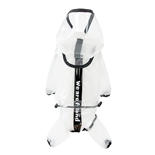 CORHAD 1stk Reflektierender Regenponcho Für Hunde Hunderegenmäntel Für Große Hunde Regenjacke Für Welpen Klarer Poncho Regenbekleidung Regenmantel Für Hund Schiere Jacken TPU Weiß von CORHAD