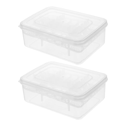 CORHAD 2 Stück 16 Inkubation sbox für Krabbel Tiere Zuchtbecken für Aquarien Reptilien inkubator Egg Incubator Reptilienbrüterei Fall Inkubator mit 16 Fächern Plastik Transparent von CORHAD