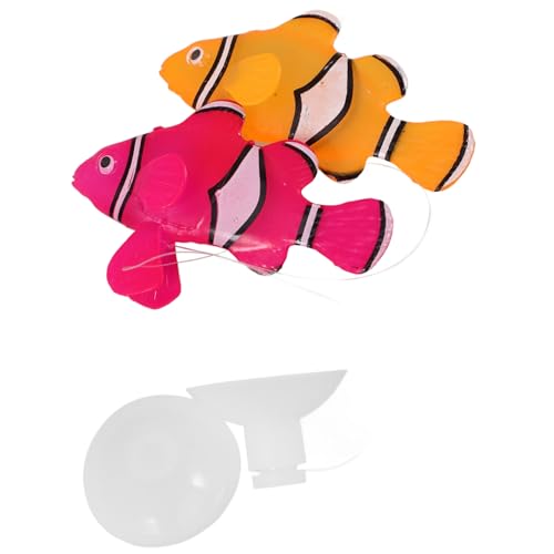 CORHAD 2 Stück Aquarium Simulierte Fische Winzige Fische Ornament Aquariumfische Aquariumzubehör Aquariumdekorationen Gefälschte Schwimmende Fische Künstliche Schwimmende Fische von CORHAD