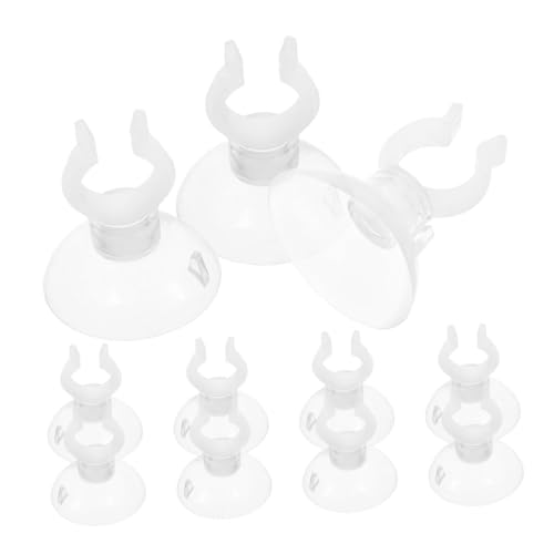 CORHAD 20St mit Saugnapf für Aquarien Aquarienheizer Clips Zubehör für Aquarien für Aquarien Schlauch Saugnapfhalterung Aquarium Tank-Saugnapf-Clips Rohrschellen Abs von CORHAD