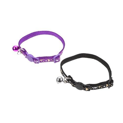 CORHAD 2St Haustierhalsband Katzenhalsband mit Glocke einstellbar individuelle Hundehalsbänder pet Supplies Katzen Halskreis der Katze Katzenhalsbänder für Junge Katzen Stoff von CORHAD