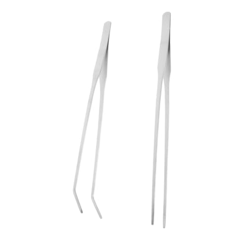 CORHAD 2St Pinzette Feeder Aquatic Plant Tweezers Aquarium Planting Clips Aquarienreiniger-Clips Servierzange Futterklemme Werkzeug Trimmer für Aquarienpflanzen Pinzette für Aquarien von CORHAD