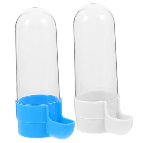 CORHAD 2St Vogeltrinker Taubenflasche Wassernapf für Vögel Flaschenhalter Tränke coop vogelfutterspender vogelfutterhäuschen Vogelfütterer Wasserspender Trinkschale Wasserfontäne PVC Blue von CORHAD