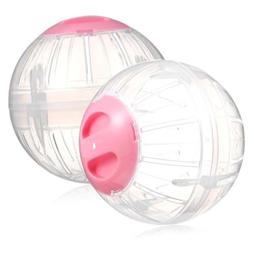 CORHAD 2st Hamster Sportball Hamster Läuft Bälle Kleintiertrainer Kleintiere Trainieren Hamster Rollt Sportspielzeug Spielzeug Für Haustiere Ratten-übungsball Rennmaus Rad Igelrad Plastik von CORHAD