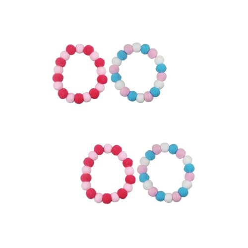 CORHAD 4stücke Und Hundehalsband Mit Plüschball-Design Elastisch Und Leicht Für Geburtstage Und Besondere Anlässe Farbenfrohes Für Haustiere CORHAD 4stücke Und Hundehalsband Mit Plüschball-Design Elastisch Und Leicht Für Geburtstage Und Besondere Anlässe Farbenfrohes Für Haustiere von CORHAD
