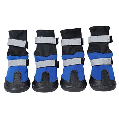 CORHAD 4 Stück Haustier-Schneestiefel Für Hunde, Outdoor-pfotenschutz, wasserdichte Hundestiefel, Haustierschuhe von CORHAD