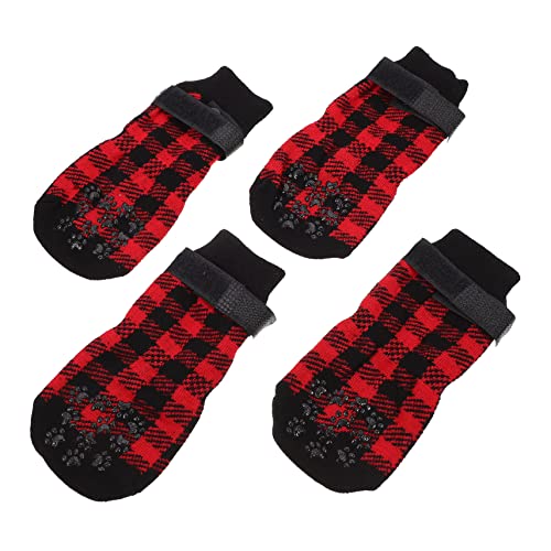 CORHAD Hundesocken Hunde Weihnachtsstrümpfe für Haustiere rutschfeste Haustiersocken Bequeme warme Schuhstrümpfe für Haustiere von CORHAD