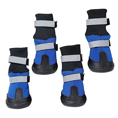 CORHAD 4 Stücke Outdoor Pet Schnee Boots Pet Hund Schutz Schuhe Long Rohr Winter Schuhe von CORHAD