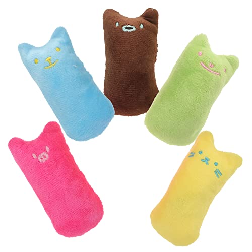 CORHAD 5st Katzenminze Katzen Spielzeug Plush Toy Kätzchenspielzeug Kauspielzeug Für Hunde Katzentrainingsspielzeug Plushies Katzenzähne Spielzeug Die Katze Plüsch Haustierhaus von CORHAD